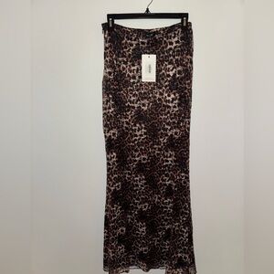 Leopard Print Women's Skirt